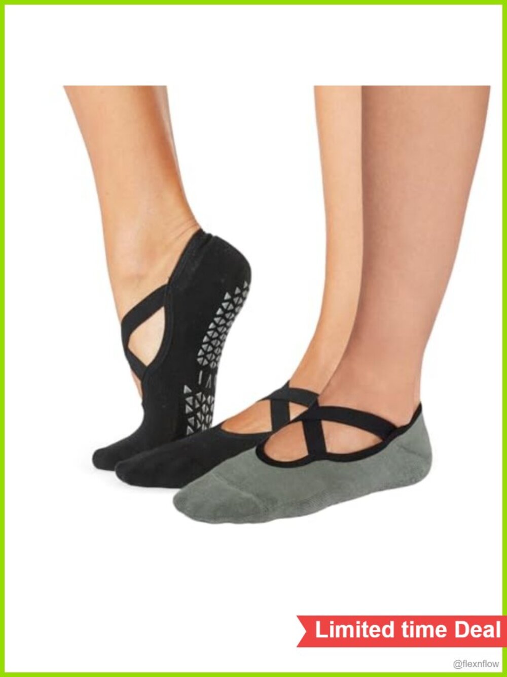 Organic Cotton Athletic Grip Socks Low-Cut Pilates Yoga Barre